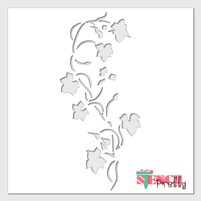 Spiral Flower Vine Stencil Border and Edge Template — Stencil Me Pretty spiral-flower-vine-stencil-border-and-edge-template-stencil-me-pretty