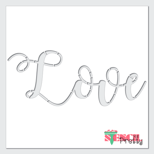 Whaline Valentine's Day Stencils for Painting on Wood 9Pcs Reusable Be Mine  Porch Sign Drawing Stencil Love Truck Hugs & Kisses Loads of Love Painting