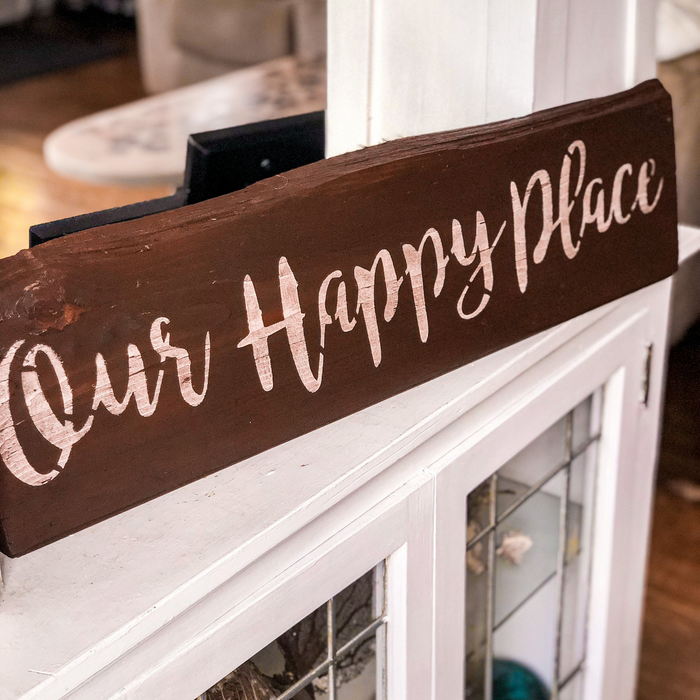 our happy place stencil