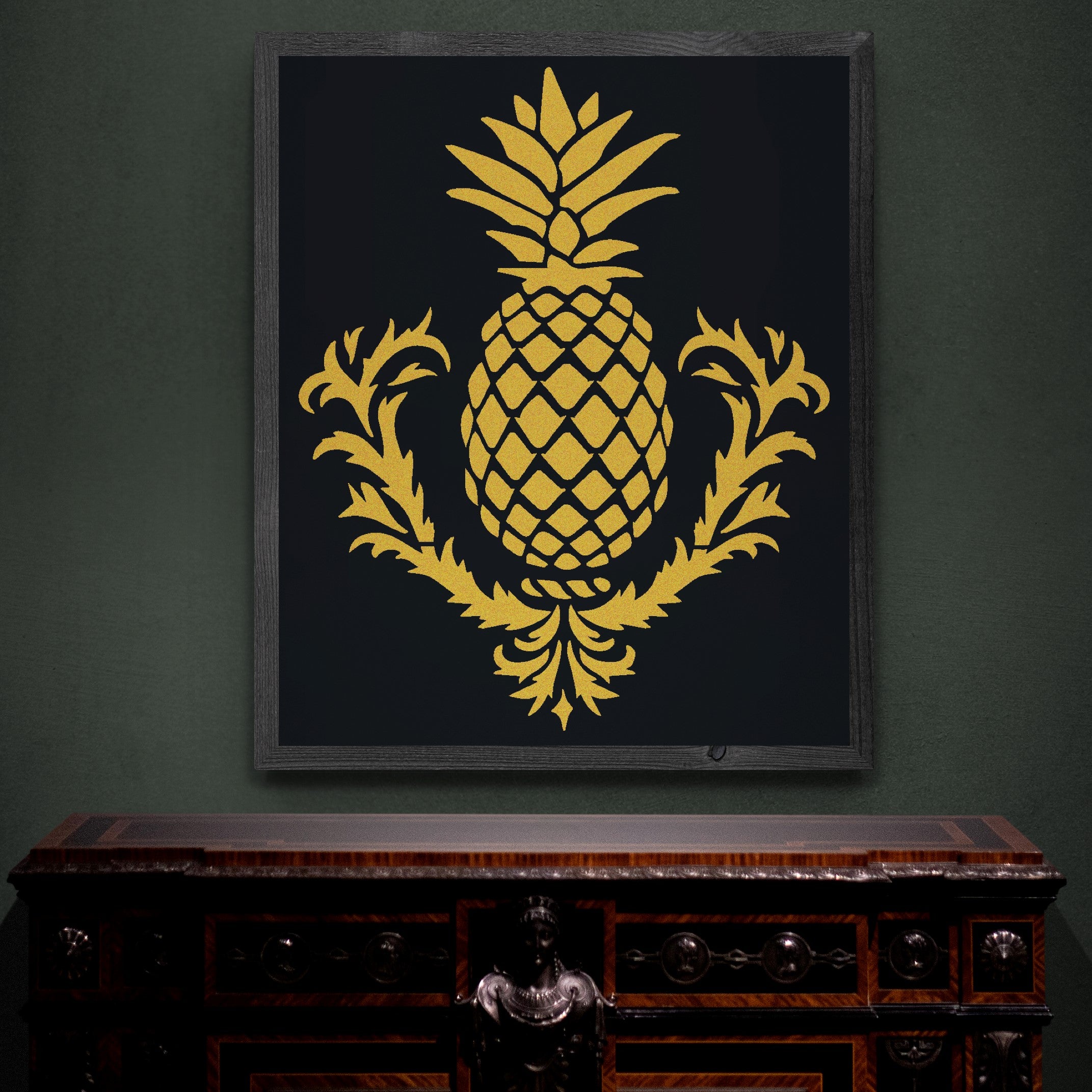 pineapple stencil