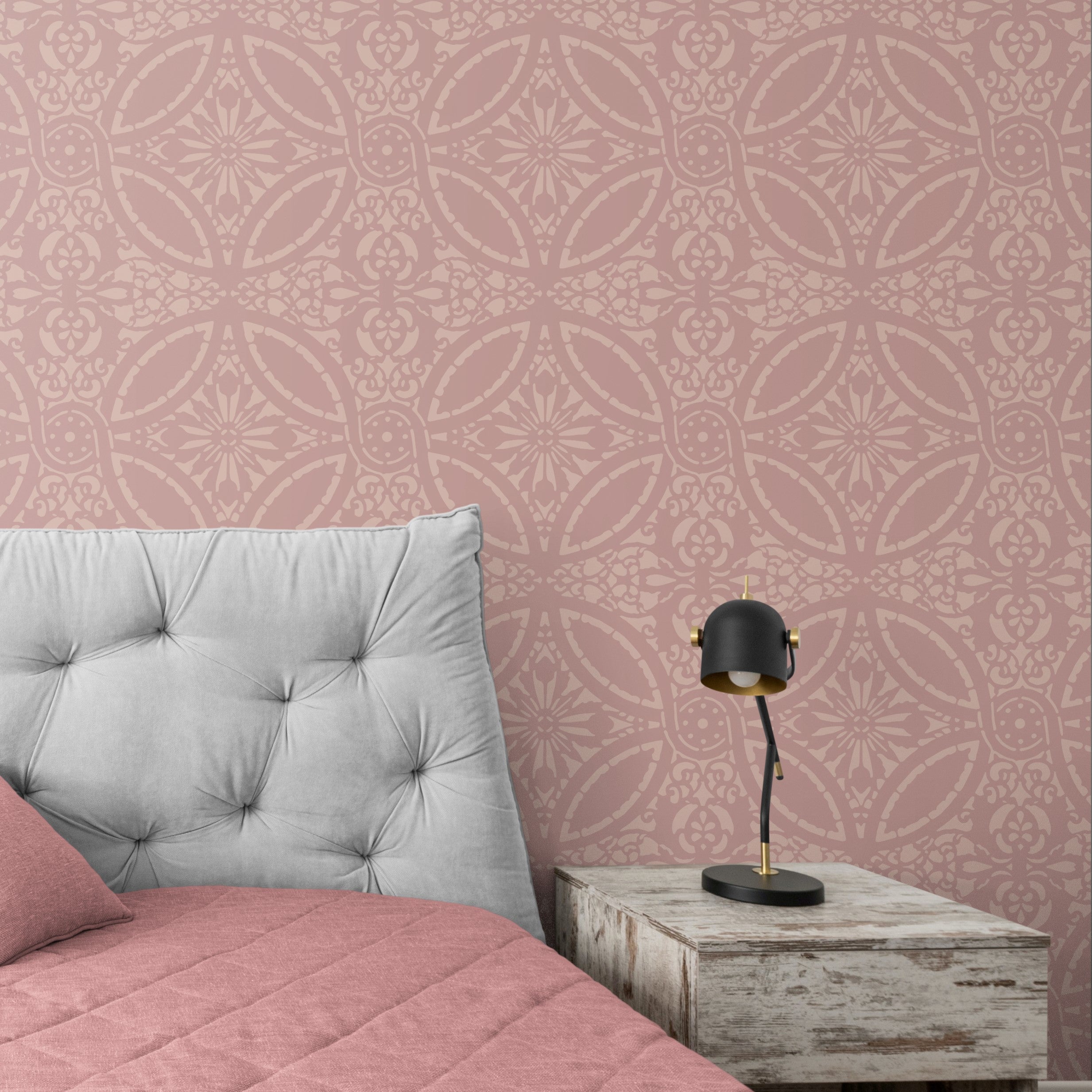 areola pattern stencil