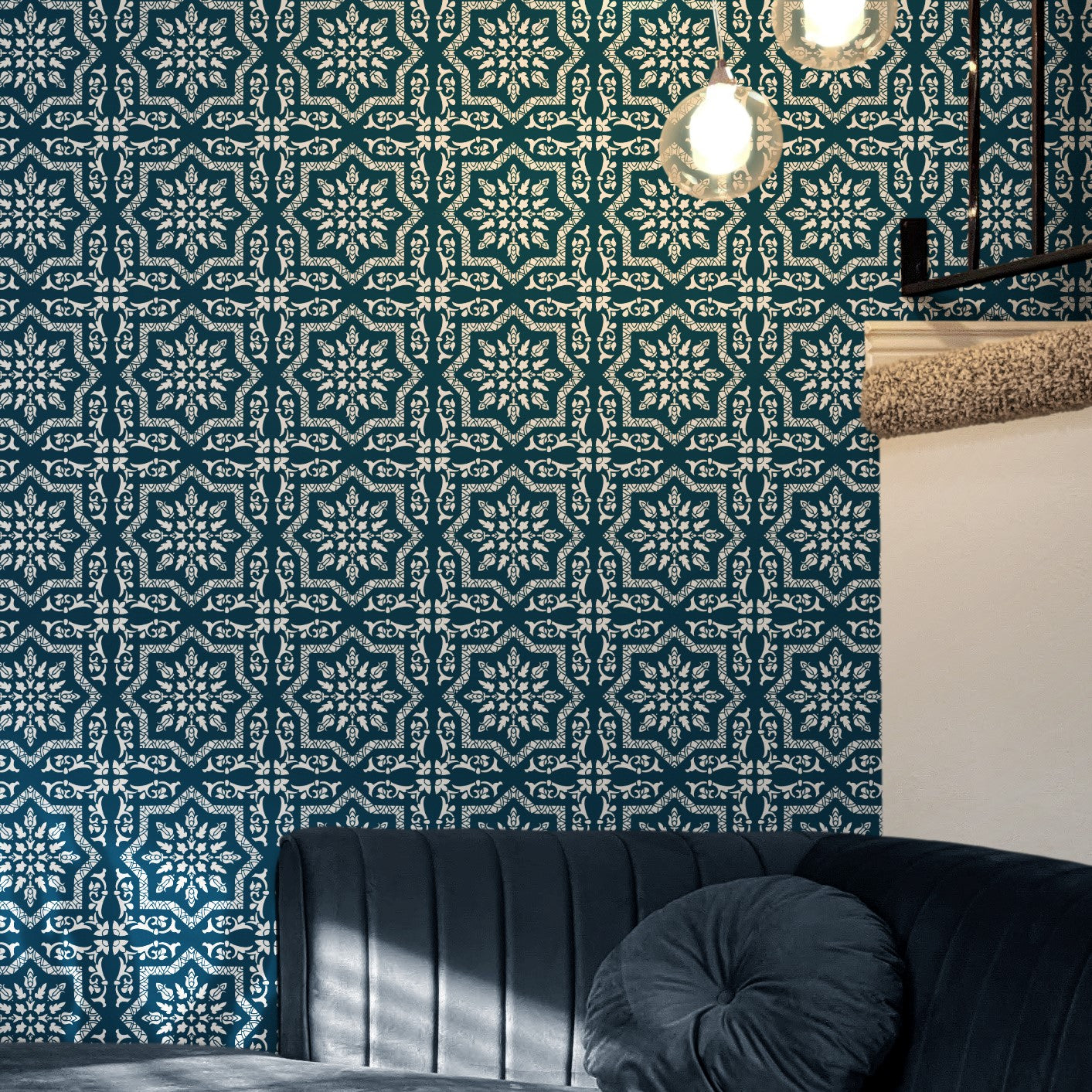 persian tile stencil