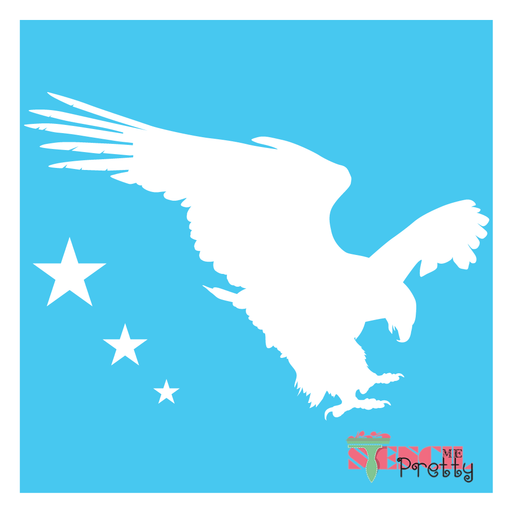 patriotic eagle stencil