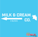 milk and cream co stencil