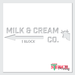 milk cream cow stencil