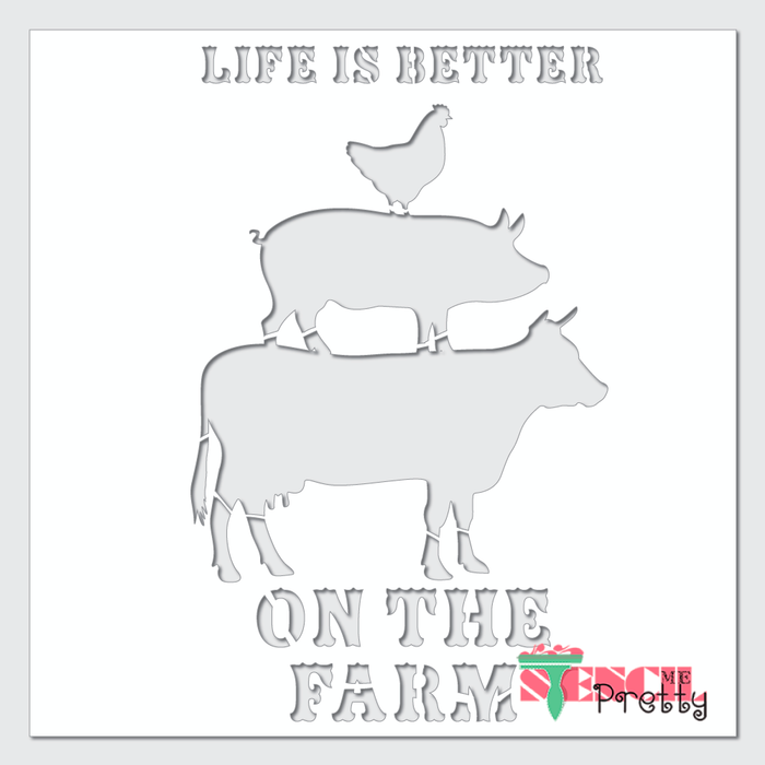 farm animals stencil