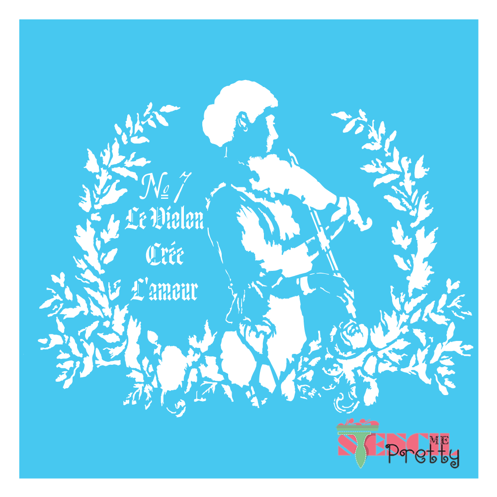 french music stencil