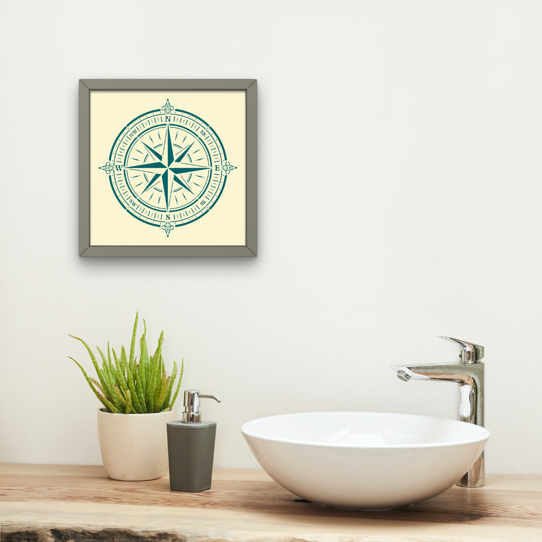 british compass stencil