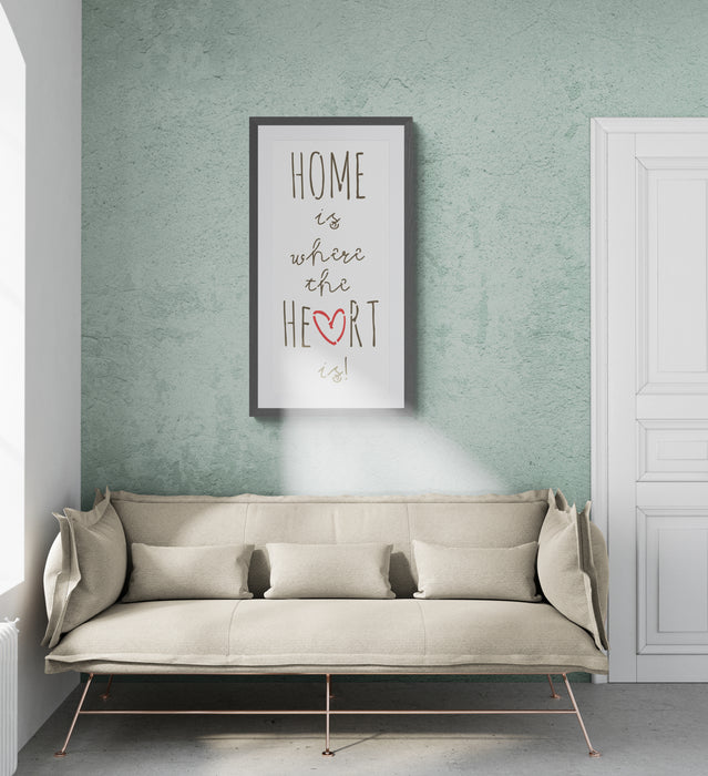 Chic home is where the heart is Sign