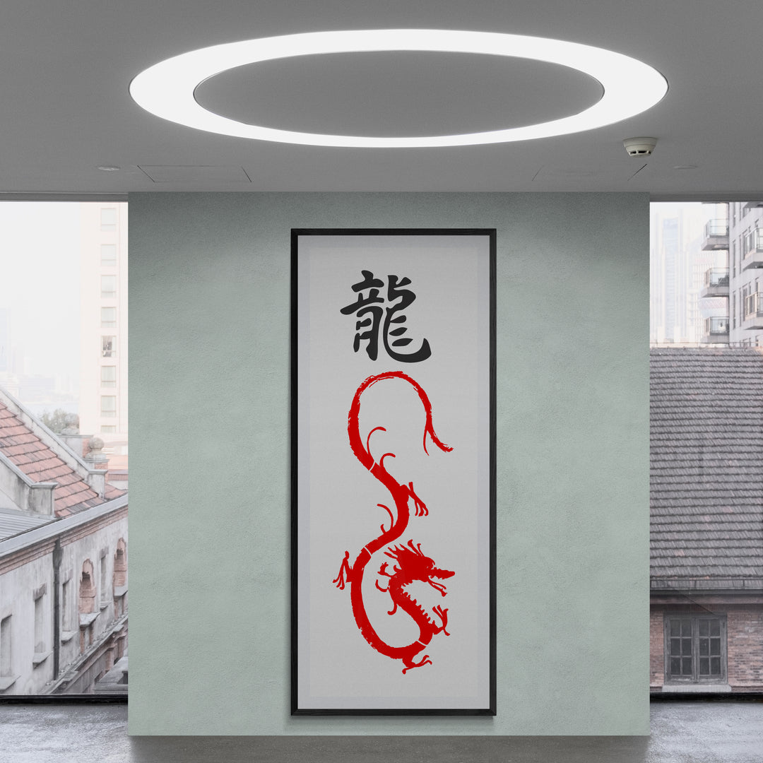 chinese dragon stencil