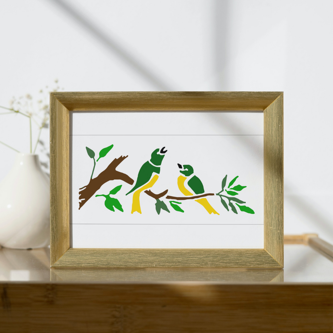 birds stencil