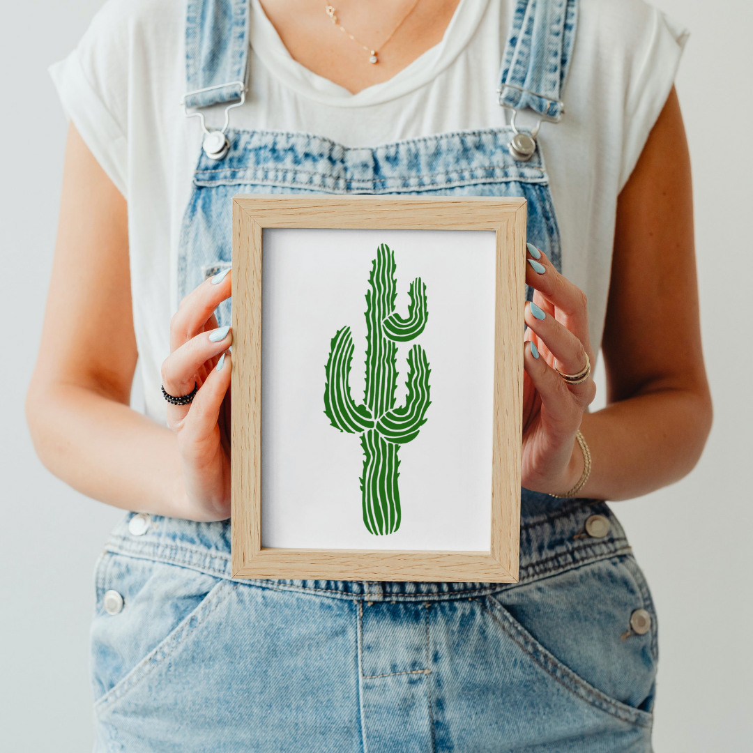 cactus stencil