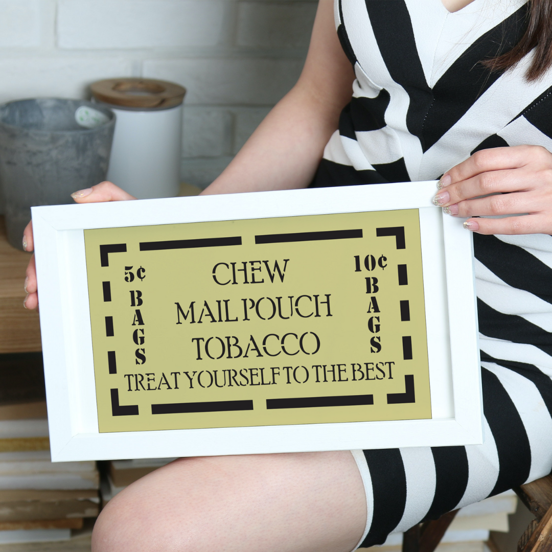chew tobacco stencil