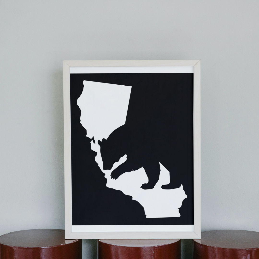 california map stencil
