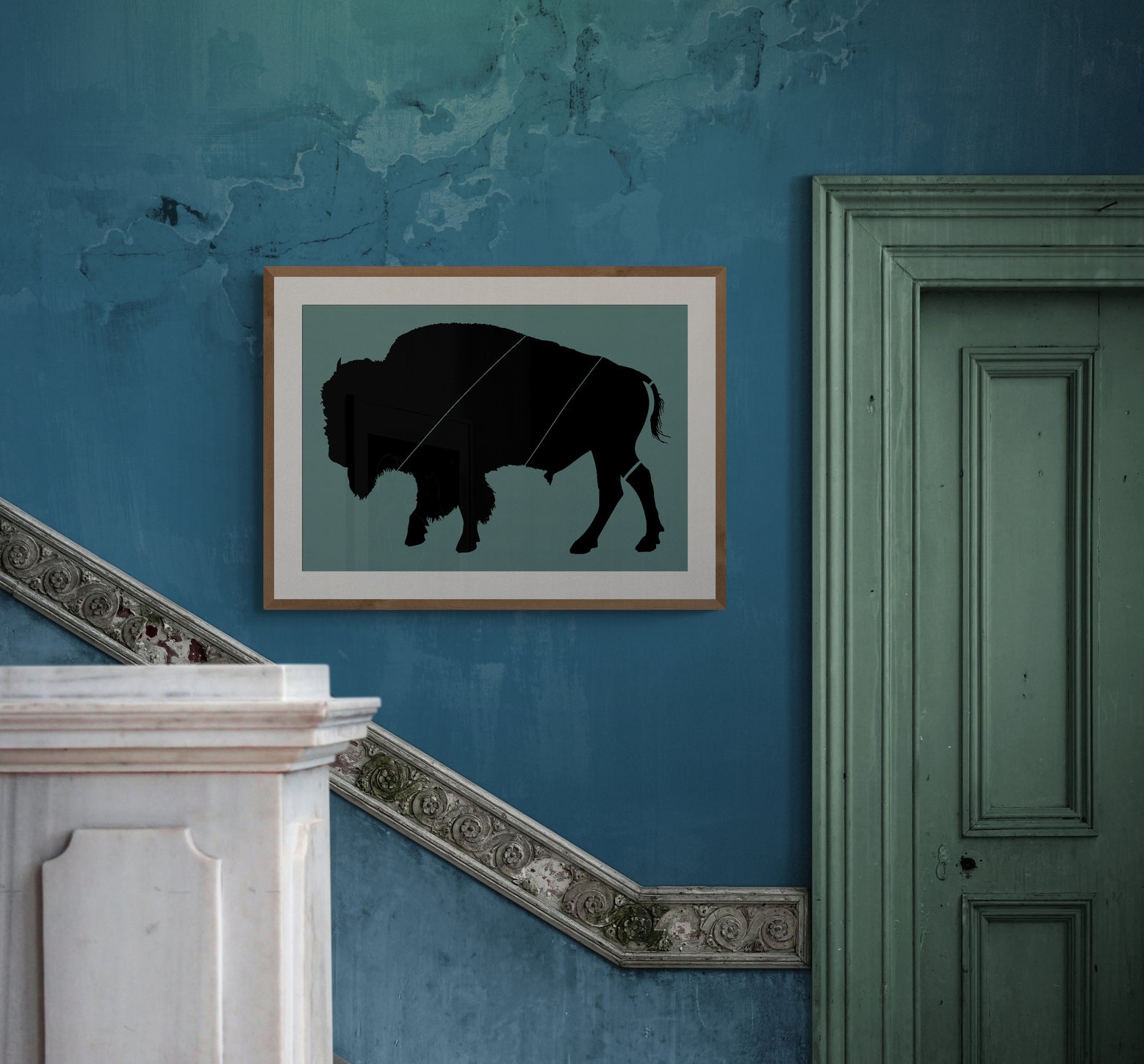 bison stencil