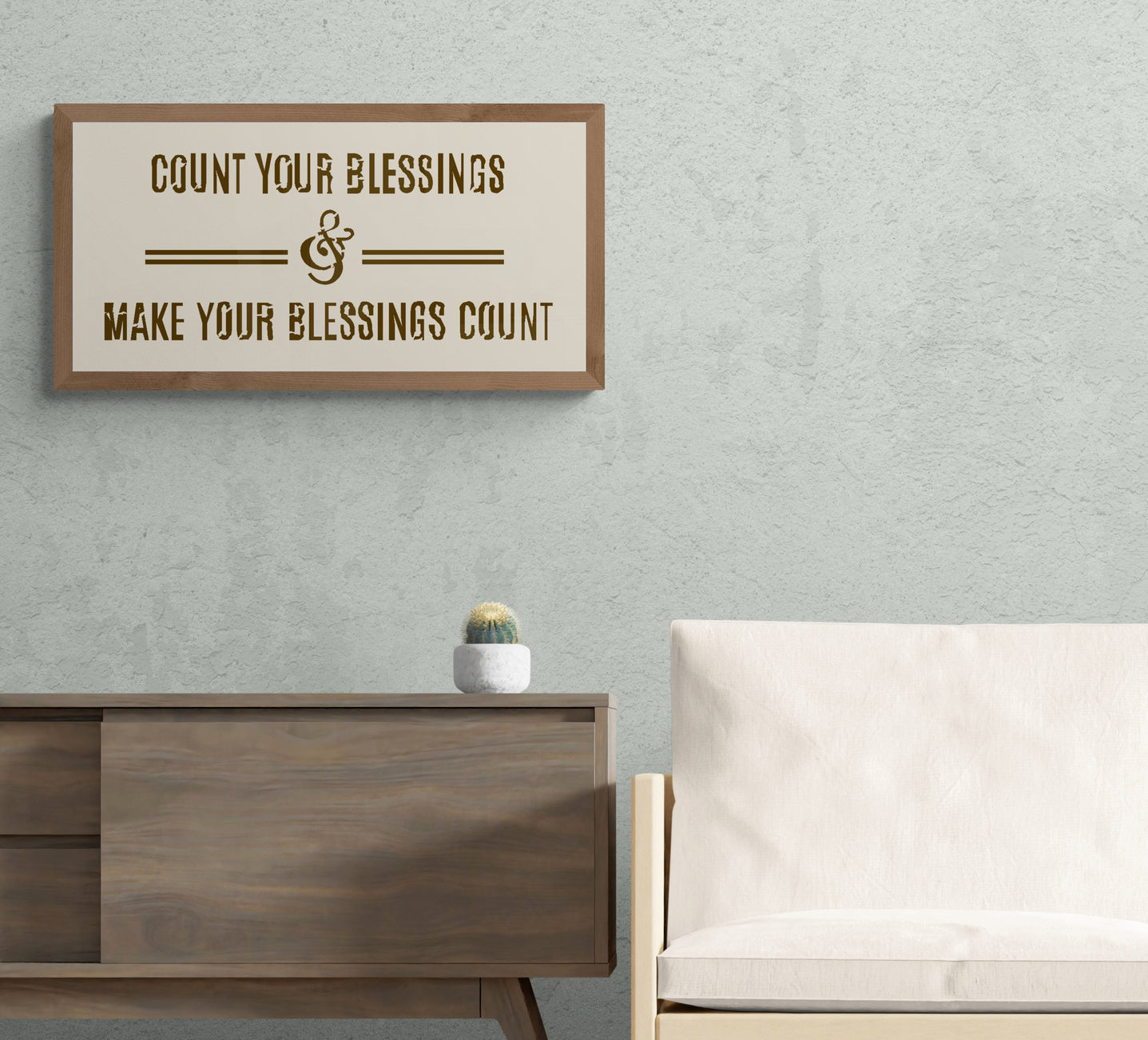 count your blessings stencil