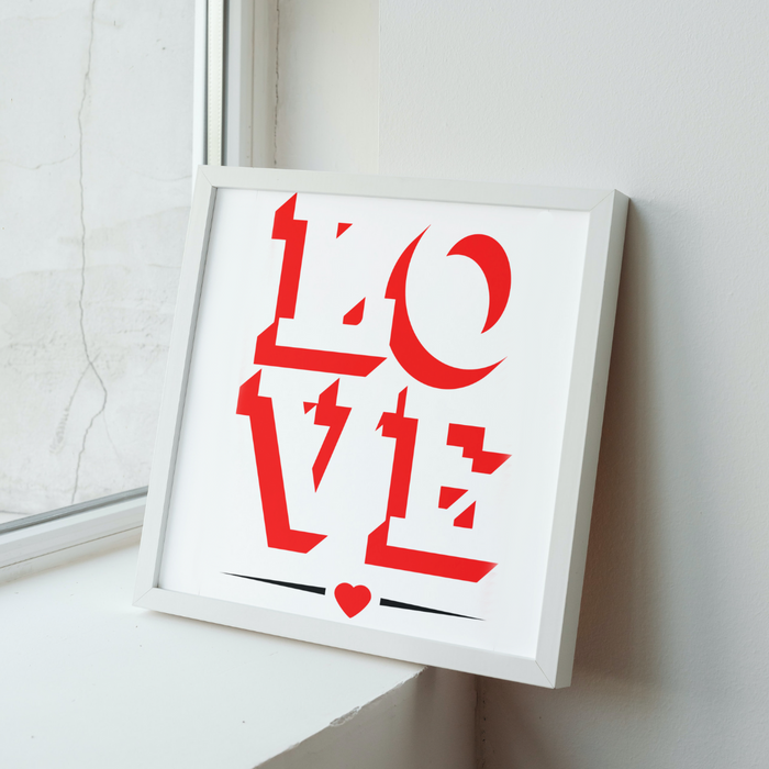 Bold Love Sign - Heart Family Valentines