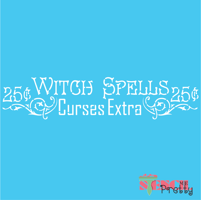 spells and curses stencil
