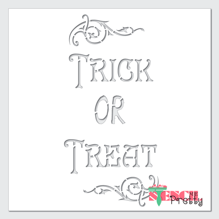 Vintage Trick or Treat  Sign - Chic Halloween Décor