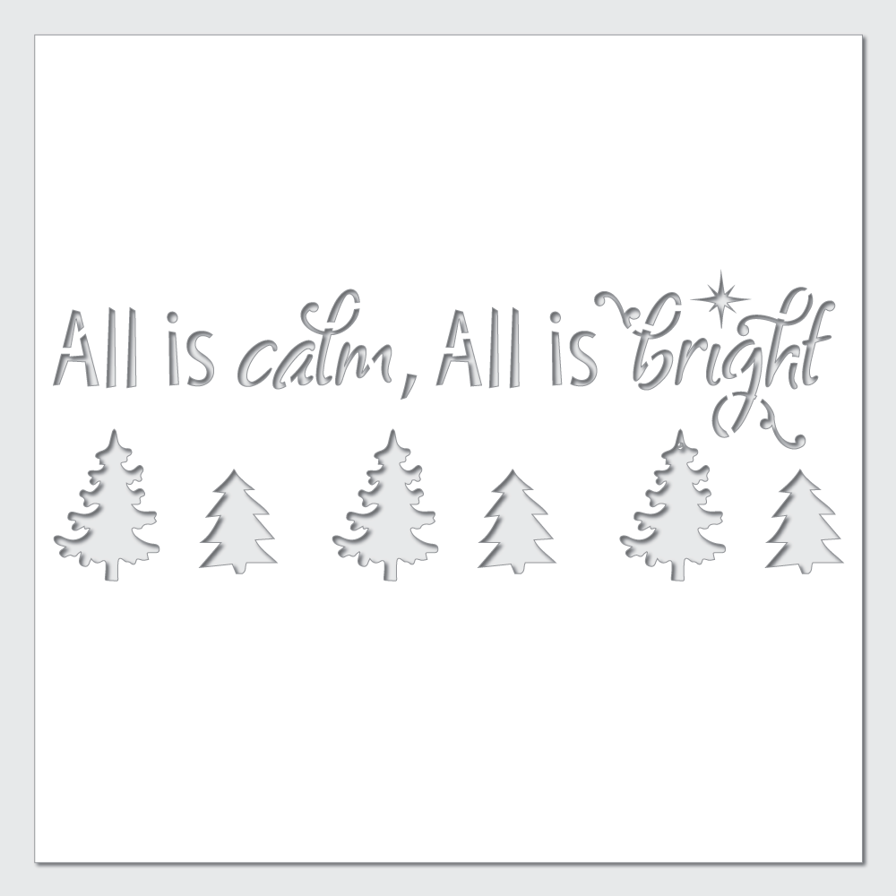 christmas tree stencil