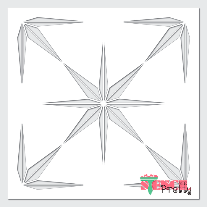 Compass Rose Tile Stencil - Starburst Template Reusable Paint Stencils — Stencil Me Pretty compass-rose-tile-stencil-starburst-template-reusable-paint-stencils-stencil-me-pretty