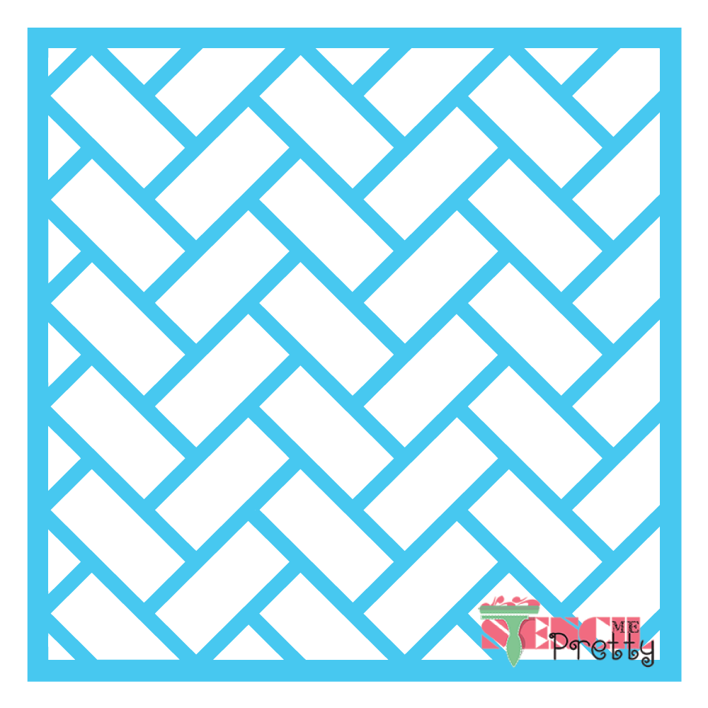 brick tile stencil