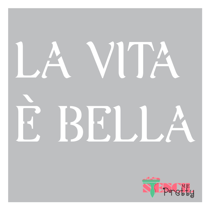 italian phrase stencil