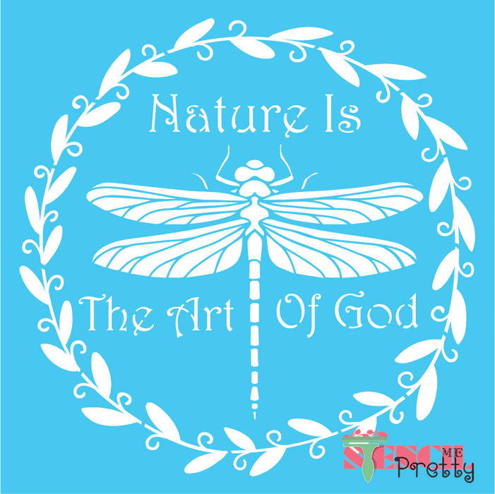 nature is the art of god stencil