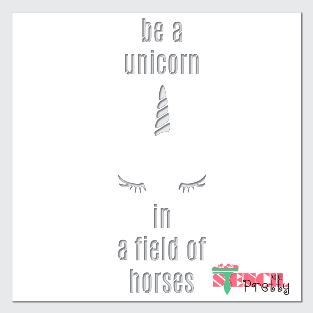 unicorn stencil