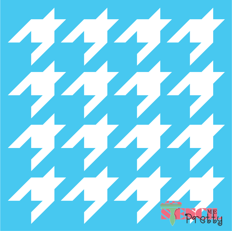 hounds tooth stencil