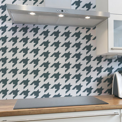 houndstooth pattern stencil