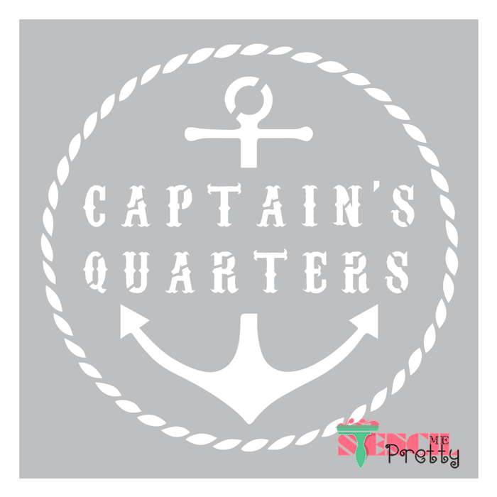 Captain’s Quarters Beach Anchor Nautical Pirate Sign