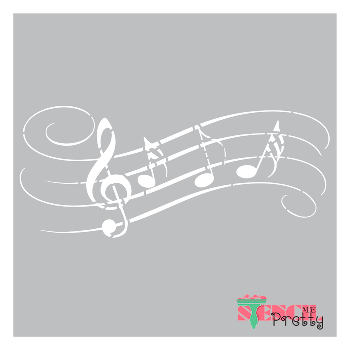 Music Airbrush Piano Notes Template