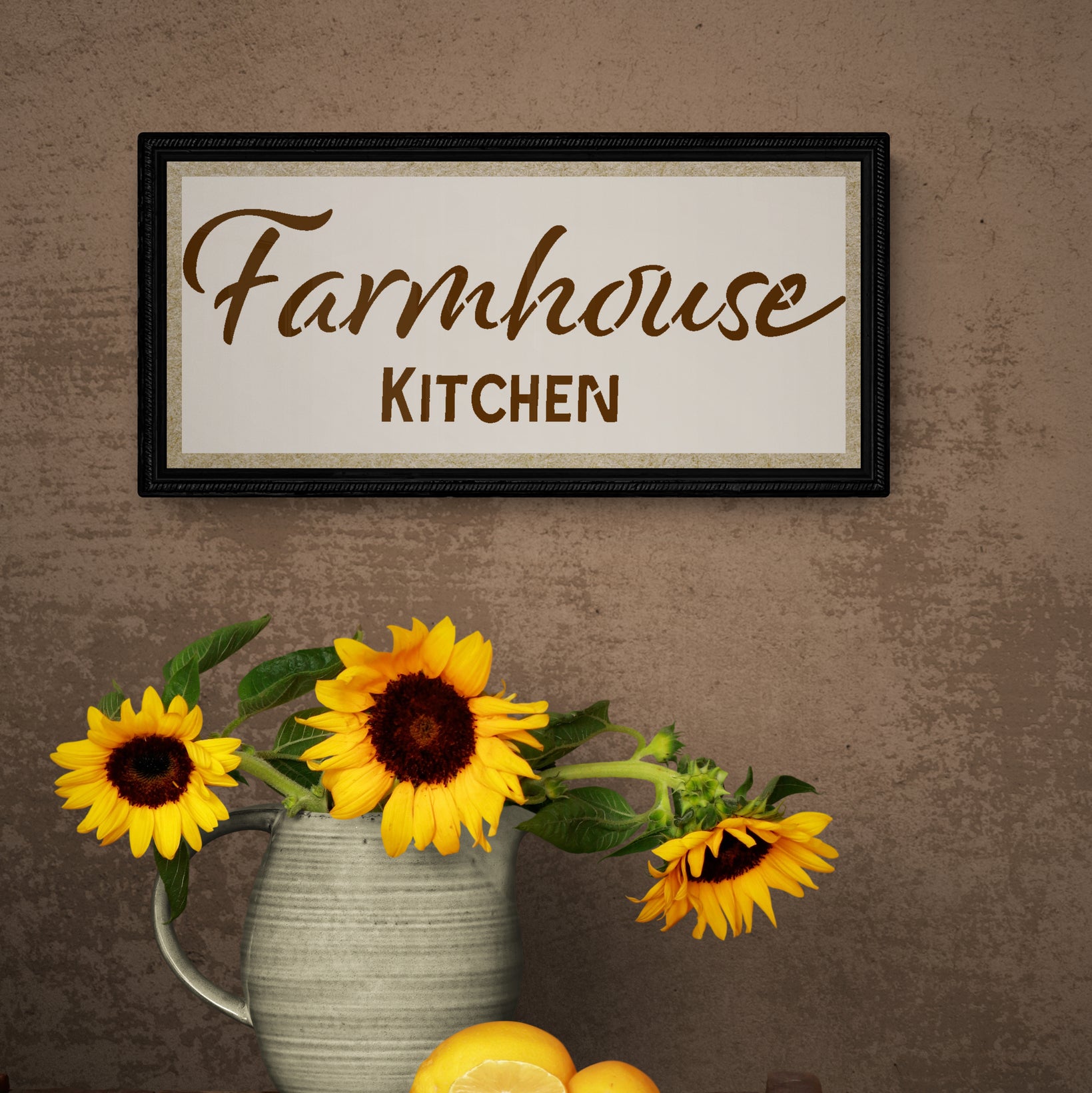 farmhouse kitchen stencil