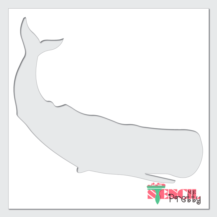 sulfur bottom whale stencil