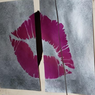 lips stencil