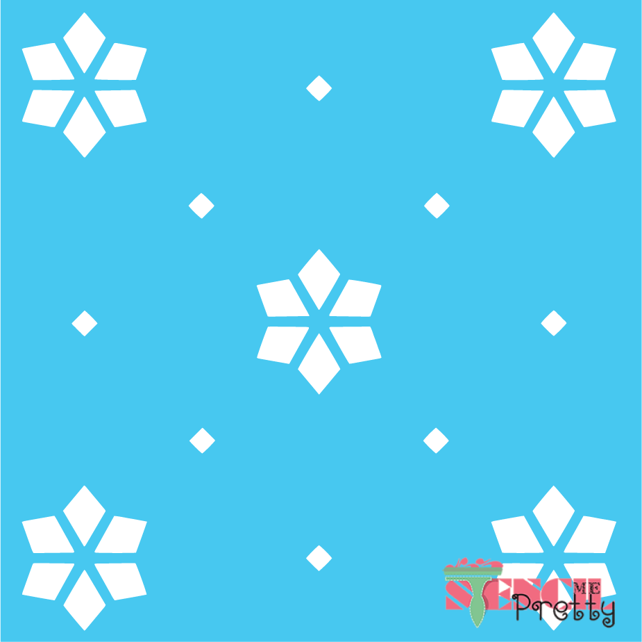 snowflakes stencil