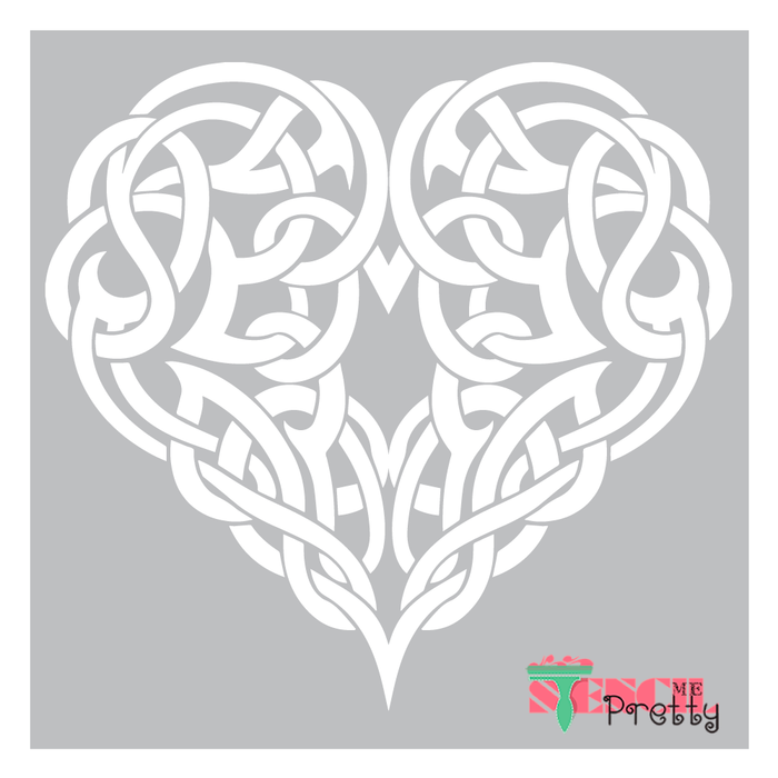 Viking Heart Celtic Love Symbol Decor Template