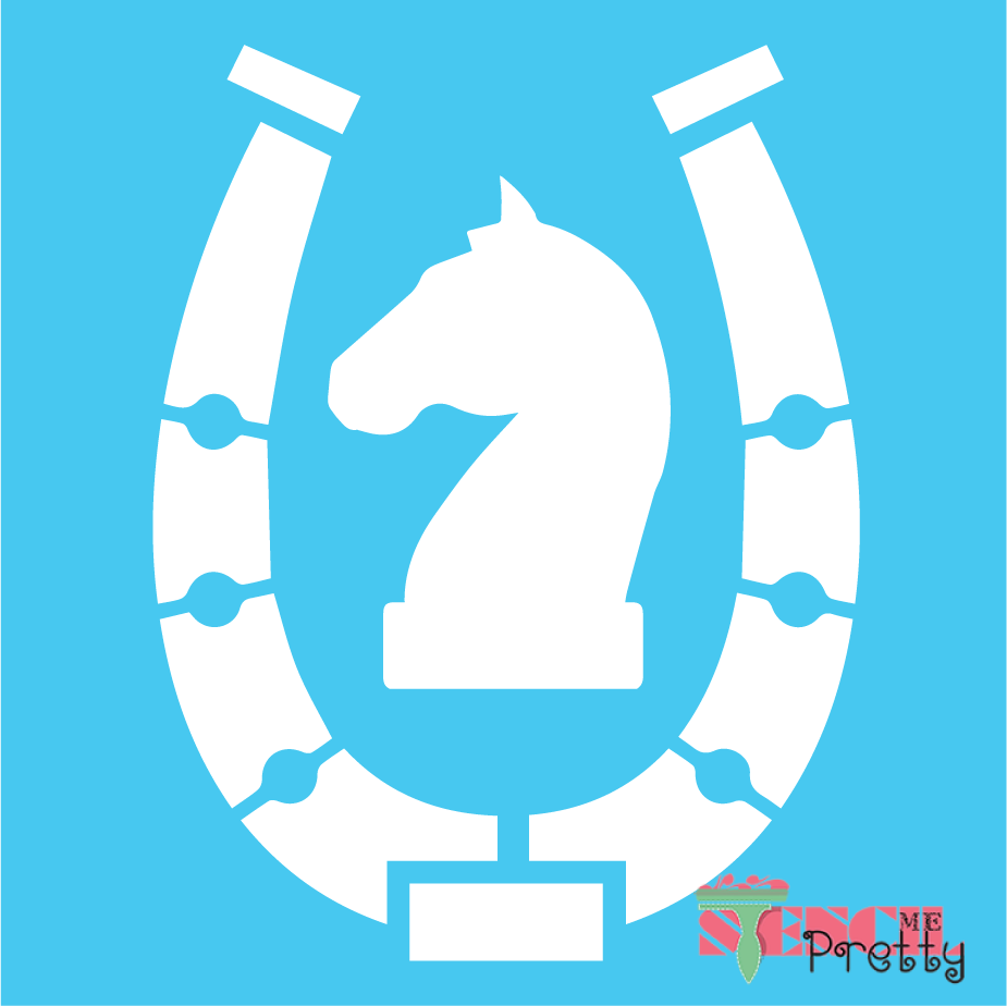 horseshoe stencil