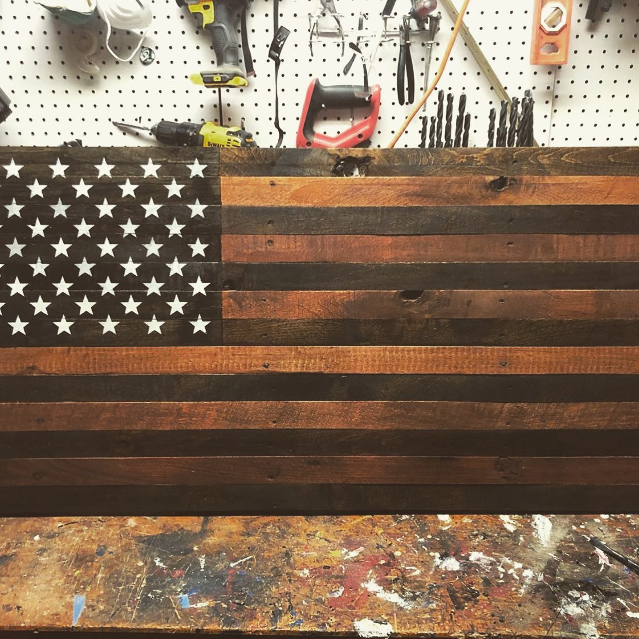 Reusable Pallet Flag Patriotic Stars