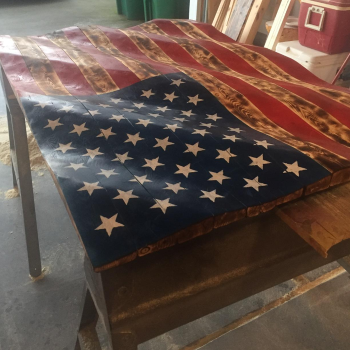 U.S.A Flag / Porch Stencil