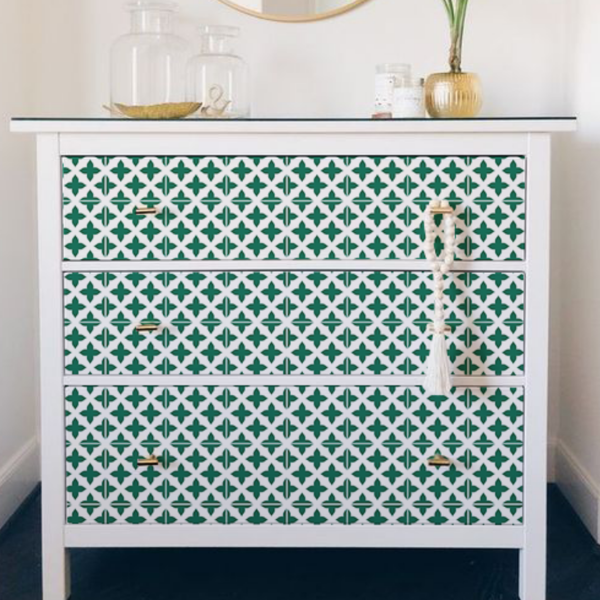 moroccan tile stencil