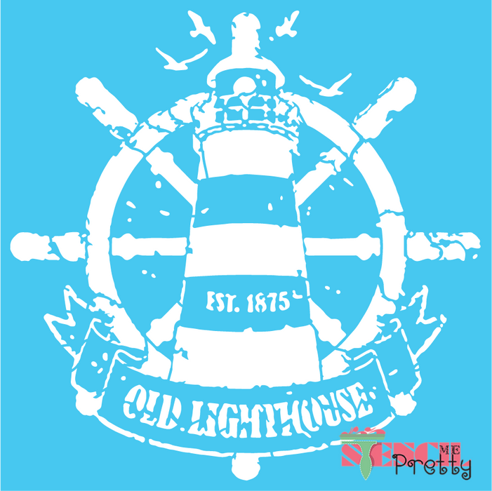 lighthouse stencil