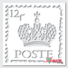 french post stamp stencil