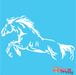 running horse stencil
