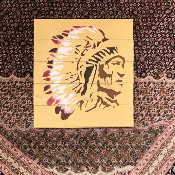 Native American Chief — Stencil Me Pretty native-american-chief-stencil-me-pretty