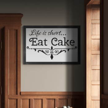 life is short stencil