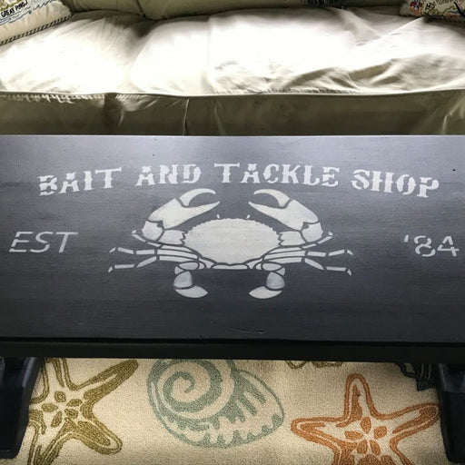 bait and tackle shop stencil