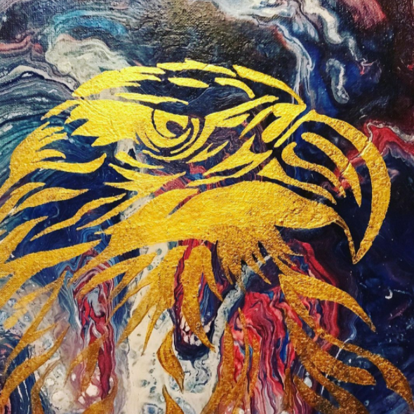 eagle head stencil