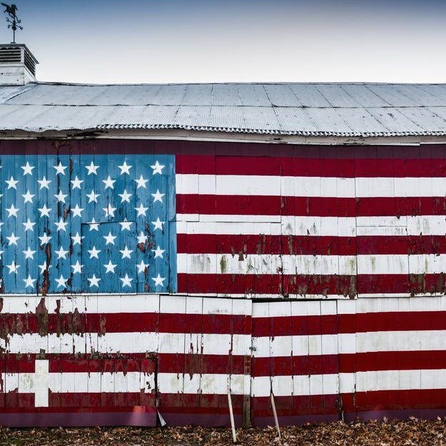 Reusable Pallet Flag Patriotic Stars